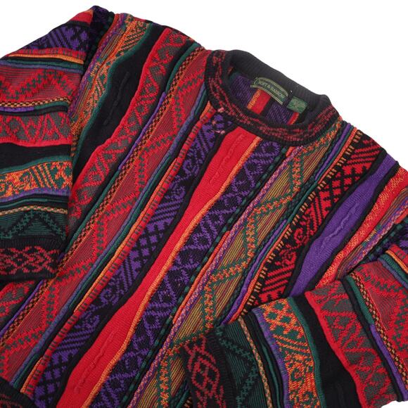 Vintage Croft & Barrow Vibrant Textured Knit Sweater - Picture 2 of 6